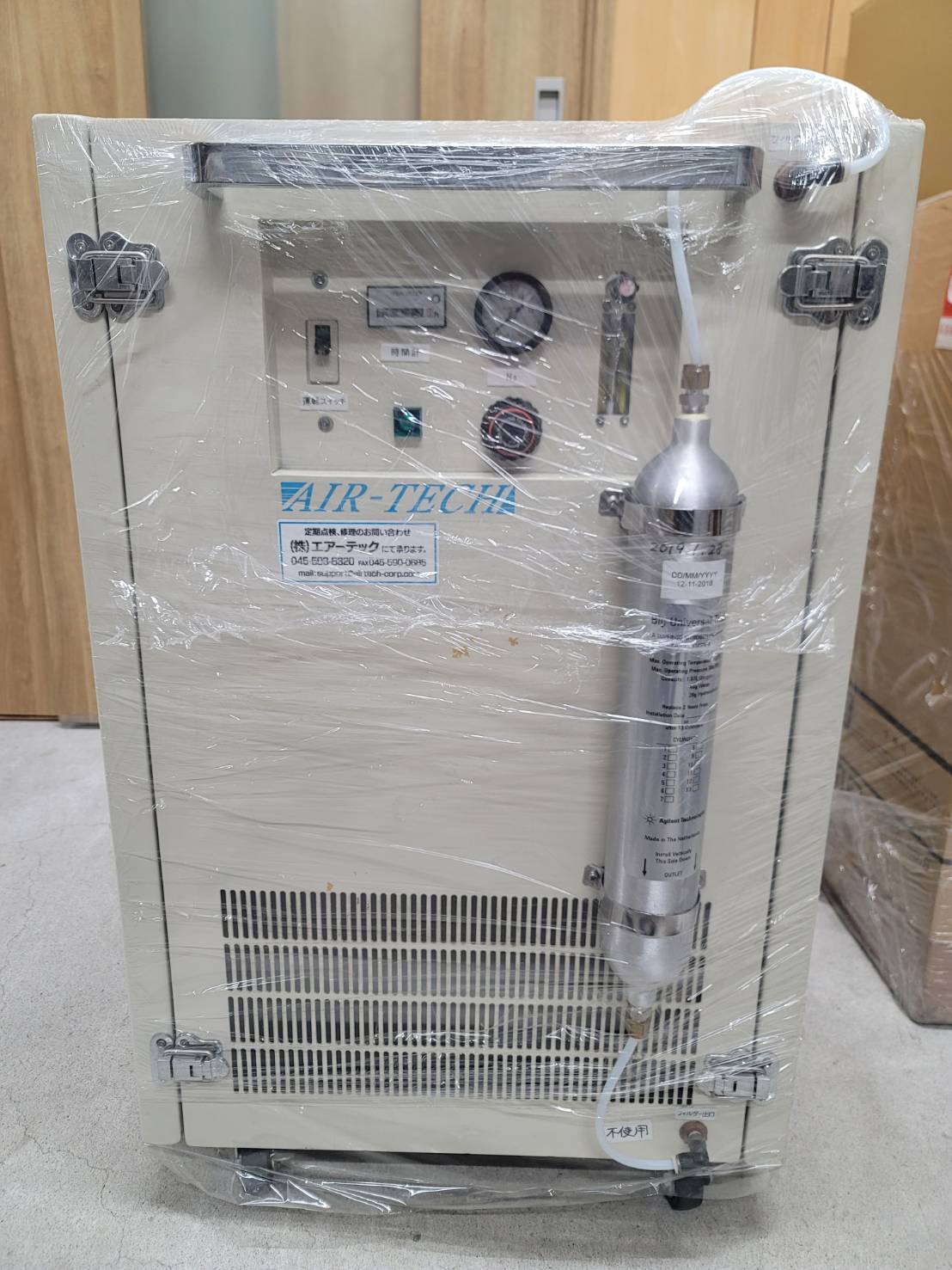 好評低価エアーテック 窒素ガス発生装置 　AT-10NP-50CSA / 200V /2018年製 　36652Y 環境測定器